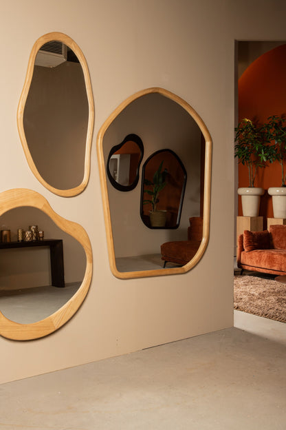 Spiegel Denholm Natural Solid Wood Big Organic 120x4x172cm PTMD