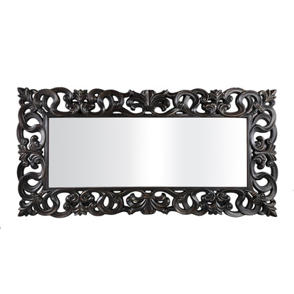 Morrigan Black Poly Classical Mirror Rectangle PTMD