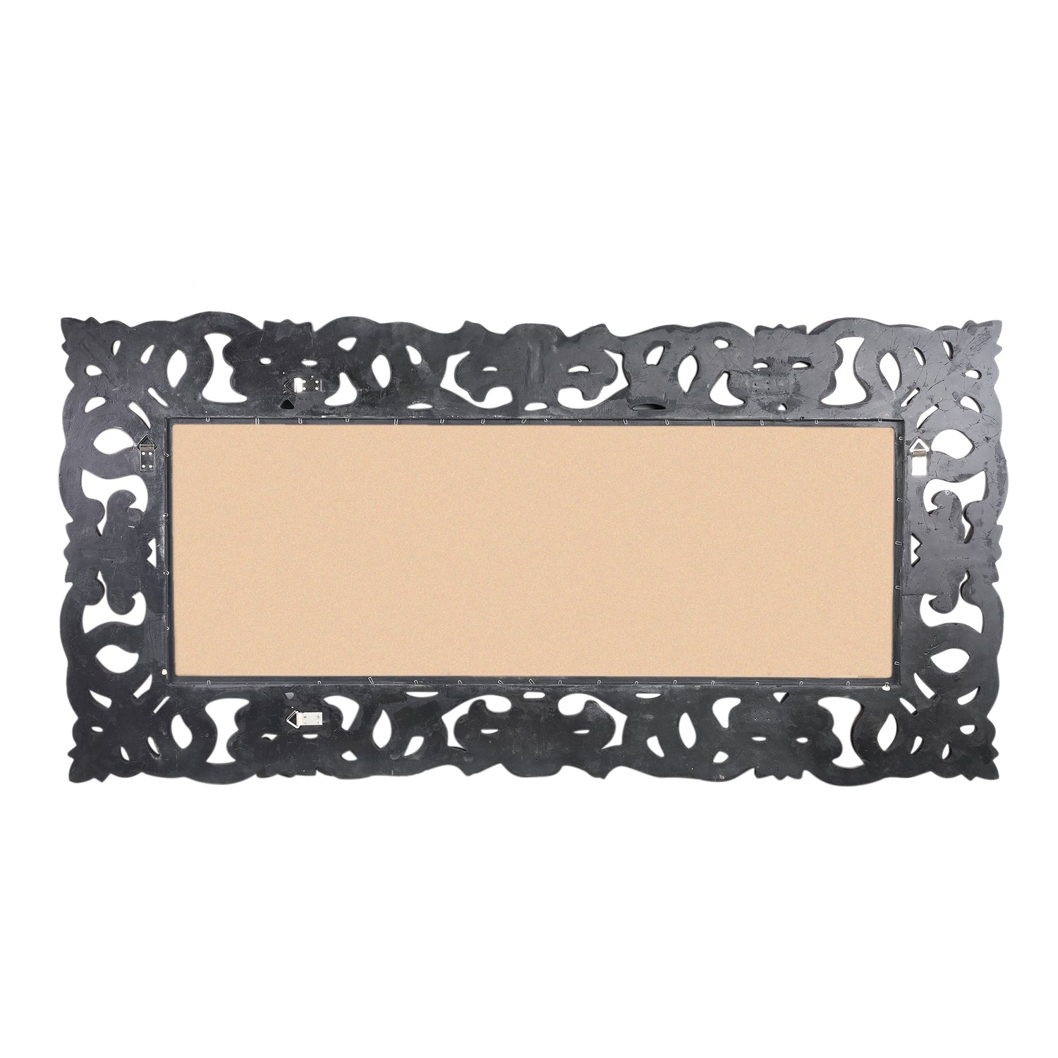 Morrigan Black Poly Classical Mirror Rectangle PTMD