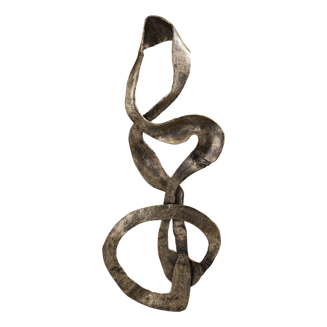 Neven Gold casted alu metaal swirl wall panel L PTMD
