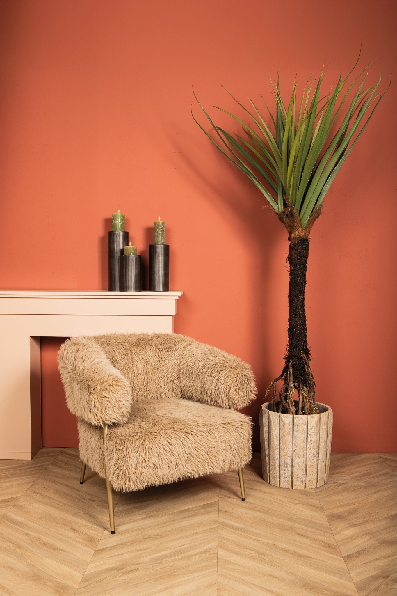 Tree Green Pandanus tree in pot 140x140x210cm PTMD