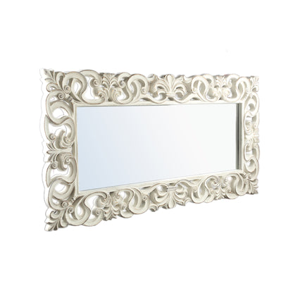 Morrigan White Poly Classical Mirror Rectangle PTMD
