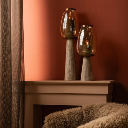 Berdand Beige floor stormlight luster glass cone S PTMD