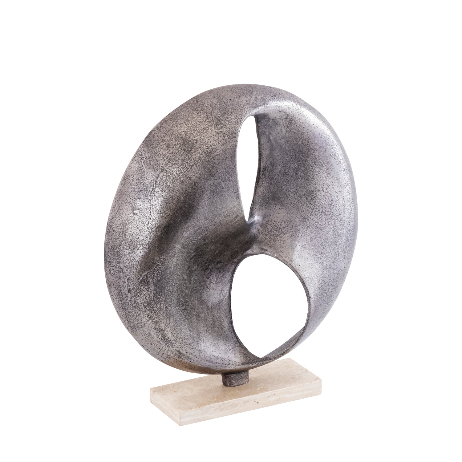 Deco Object Deuie - 45x10x50 cm - Aluminium - Zilver PTMD
