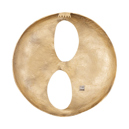 Wandpaneel Deuie L - 70x10x70 cm - Aluminium - Messing PTMD