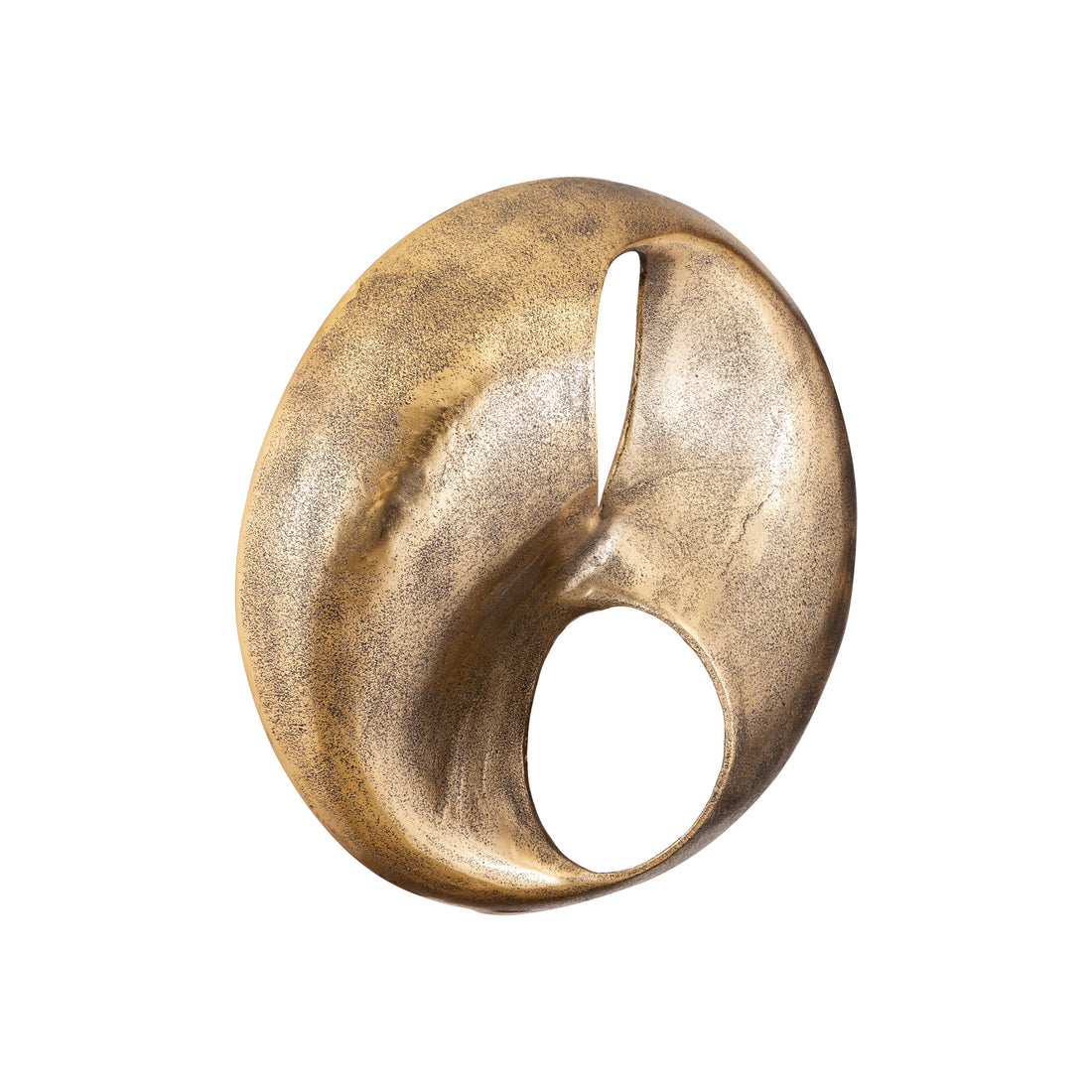 Wandpaneel Deuie S - 45x10x45 cm - Aluminium - Messing PTMD