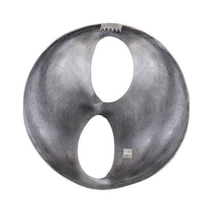 Wandpaneel Deuie - 70x10x70 cm - Aluminium - Zilver PTMD
