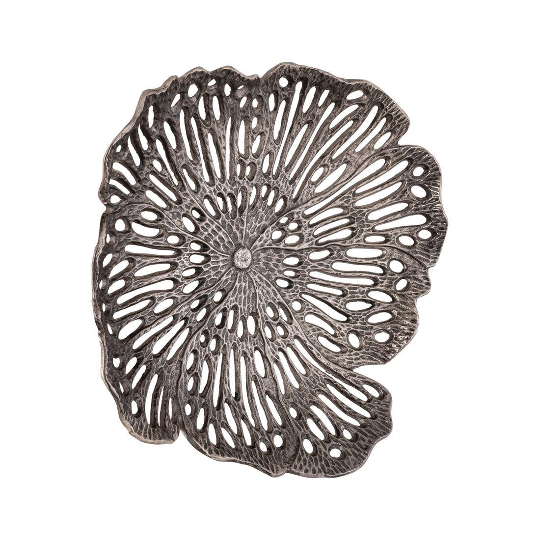 Schaal Ryhann L - 65x65x9 cm - Aluminium - Zilver PTMD