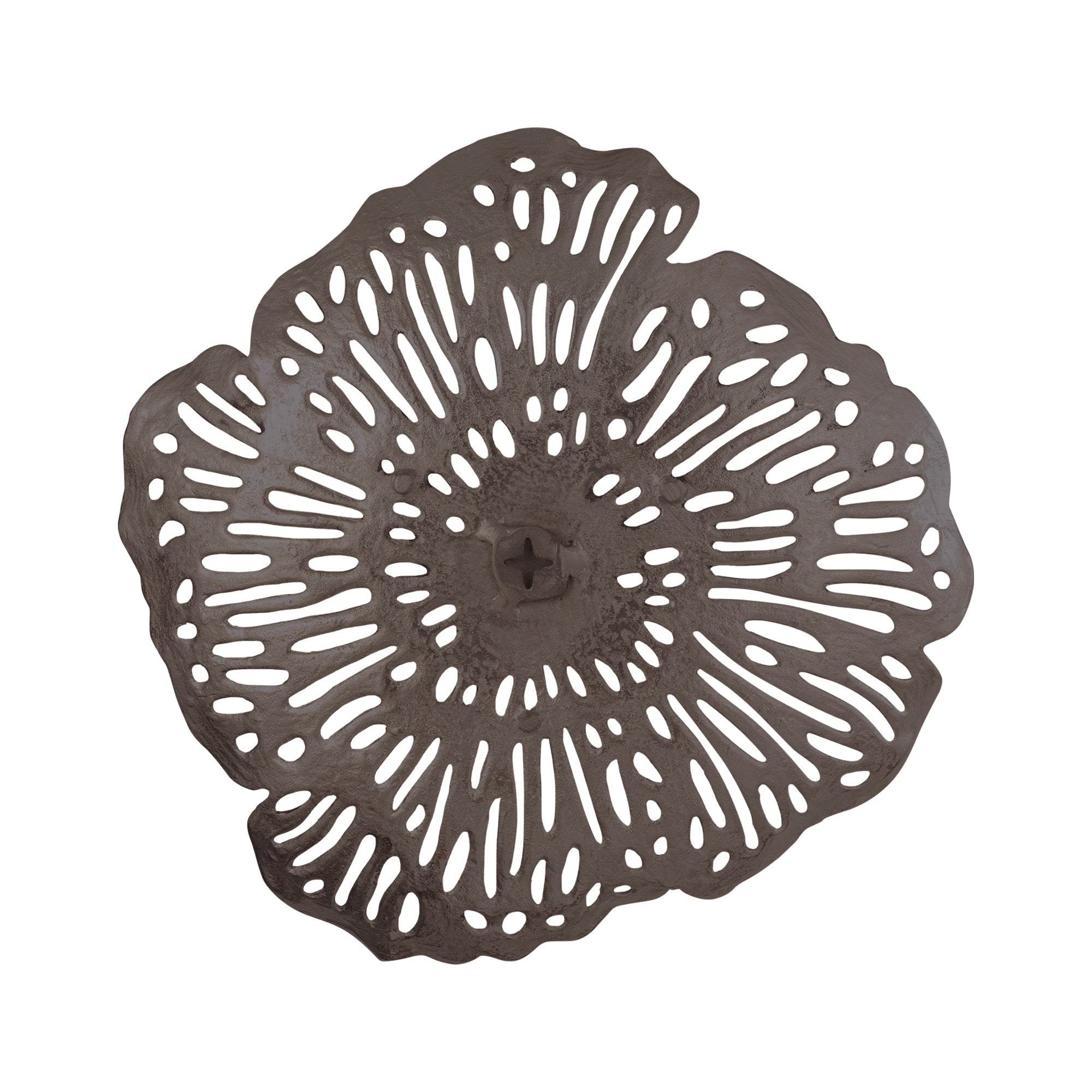 Schaal Ryhann L - 65x65x9 cm - Aluminium - Zilver PTMD