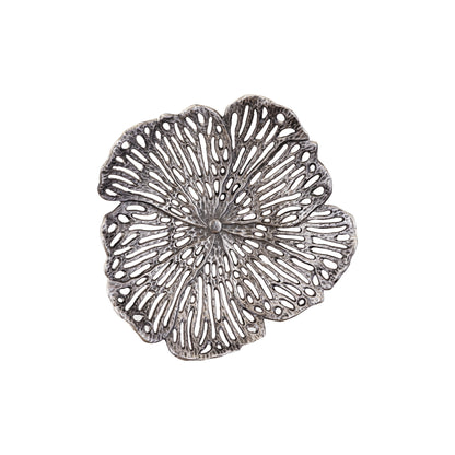 Schaal Ryhann M - 38x37x8 cm - Aluminium - Zilver PTMD