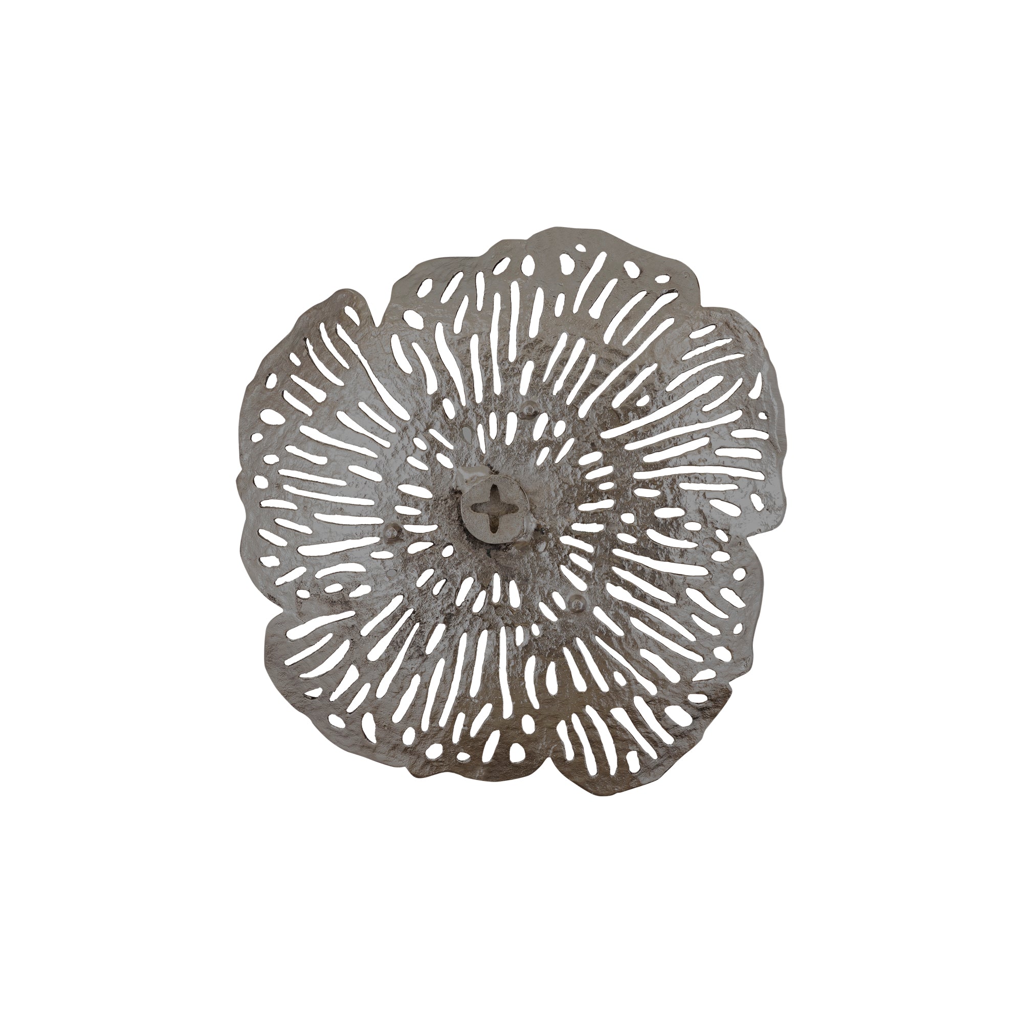 Schaal Ryhann M - 38x37x8 cm - Aluminium - Zilver PTMD