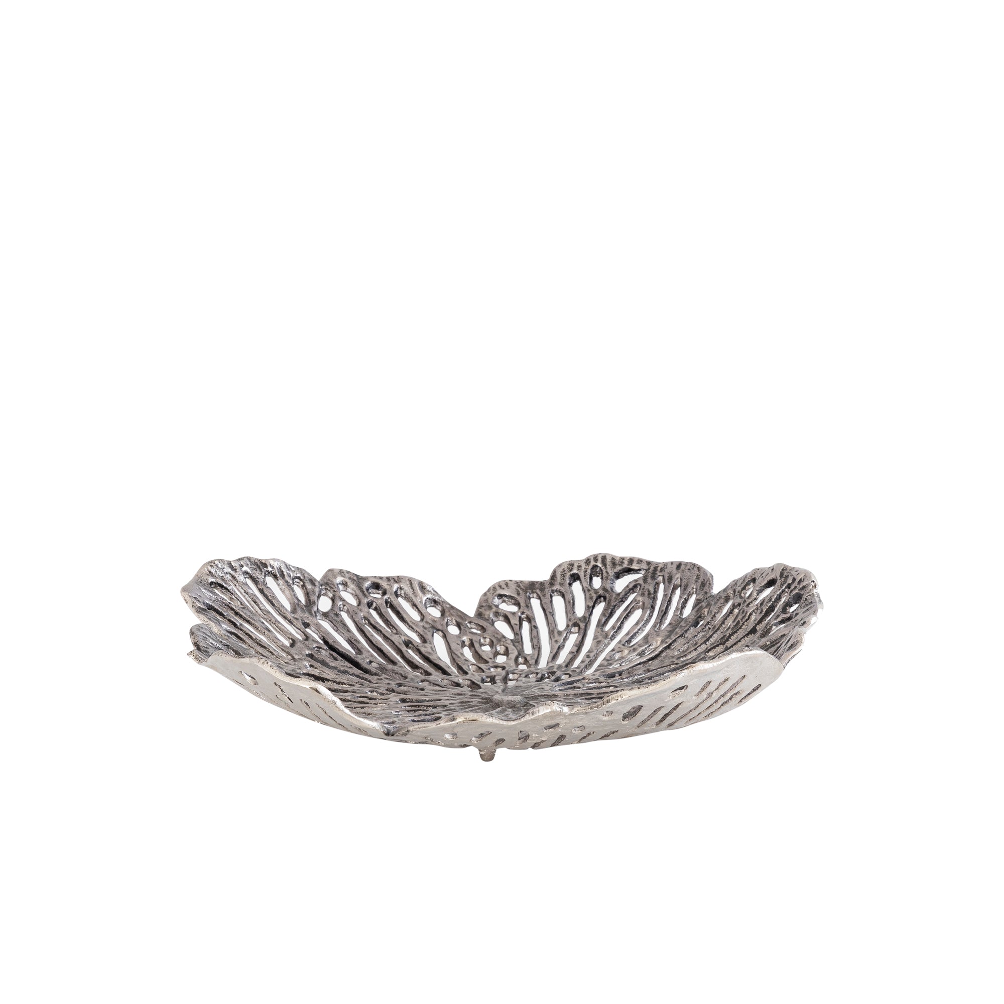 Schaal Ryhann M - 38x37x8 cm - Aluminium - Zilver PTMD