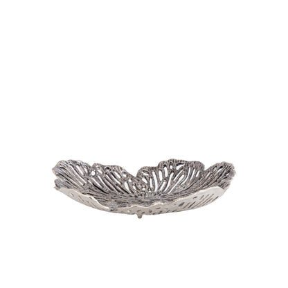 Schaal Ryhann M - 38x37x8 cm - Aluminium - Zilver PTMD