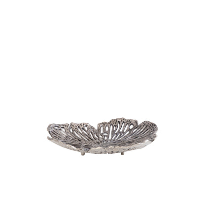 Schaal Ryhann S - 31x30x6 cm - Aluminium - Zilver PTMD