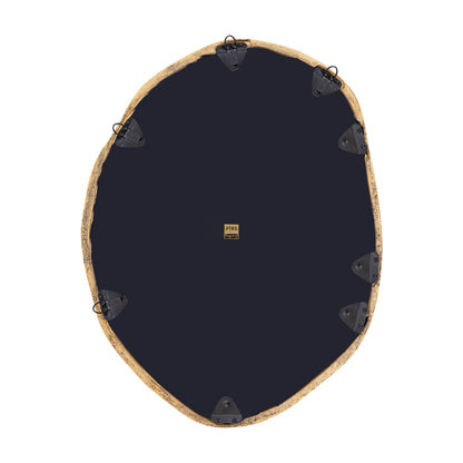 Paislie Brass Organic Shaped Mirror Round 56x3x72cm PTMD