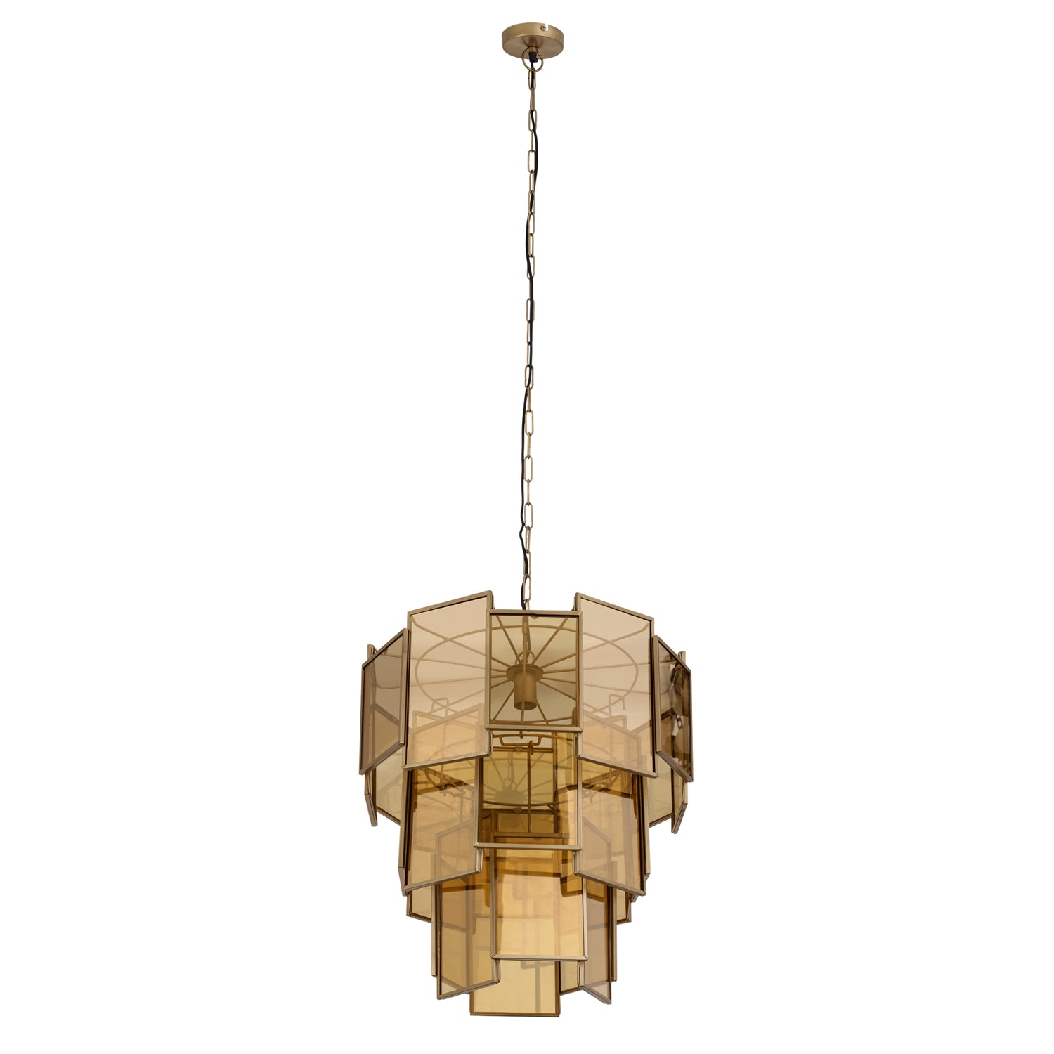 Hanglamp Loucas Bras Lustre Glas Lagen Large PTMD