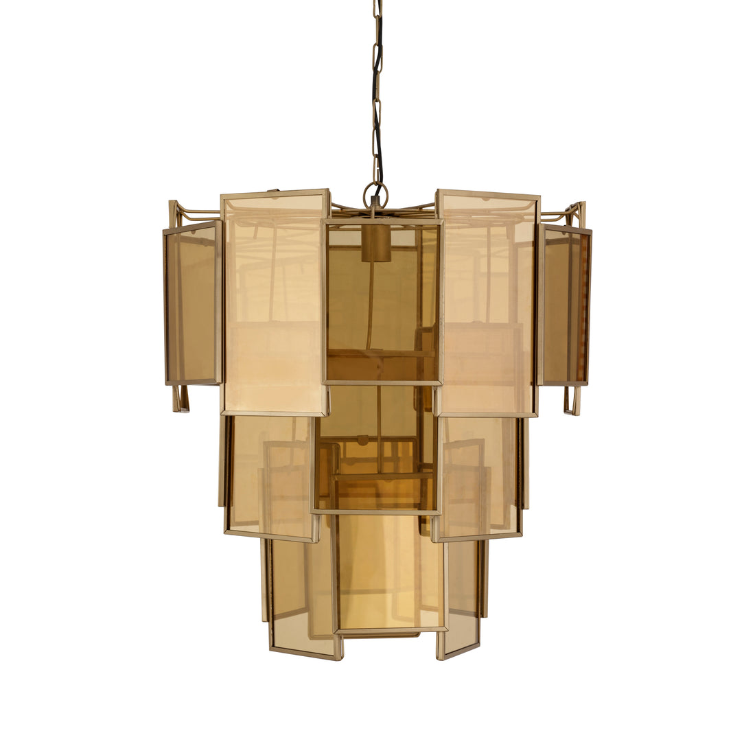 Hanglamp Loucas Bras Lustre Glas Lagen Large PTMD