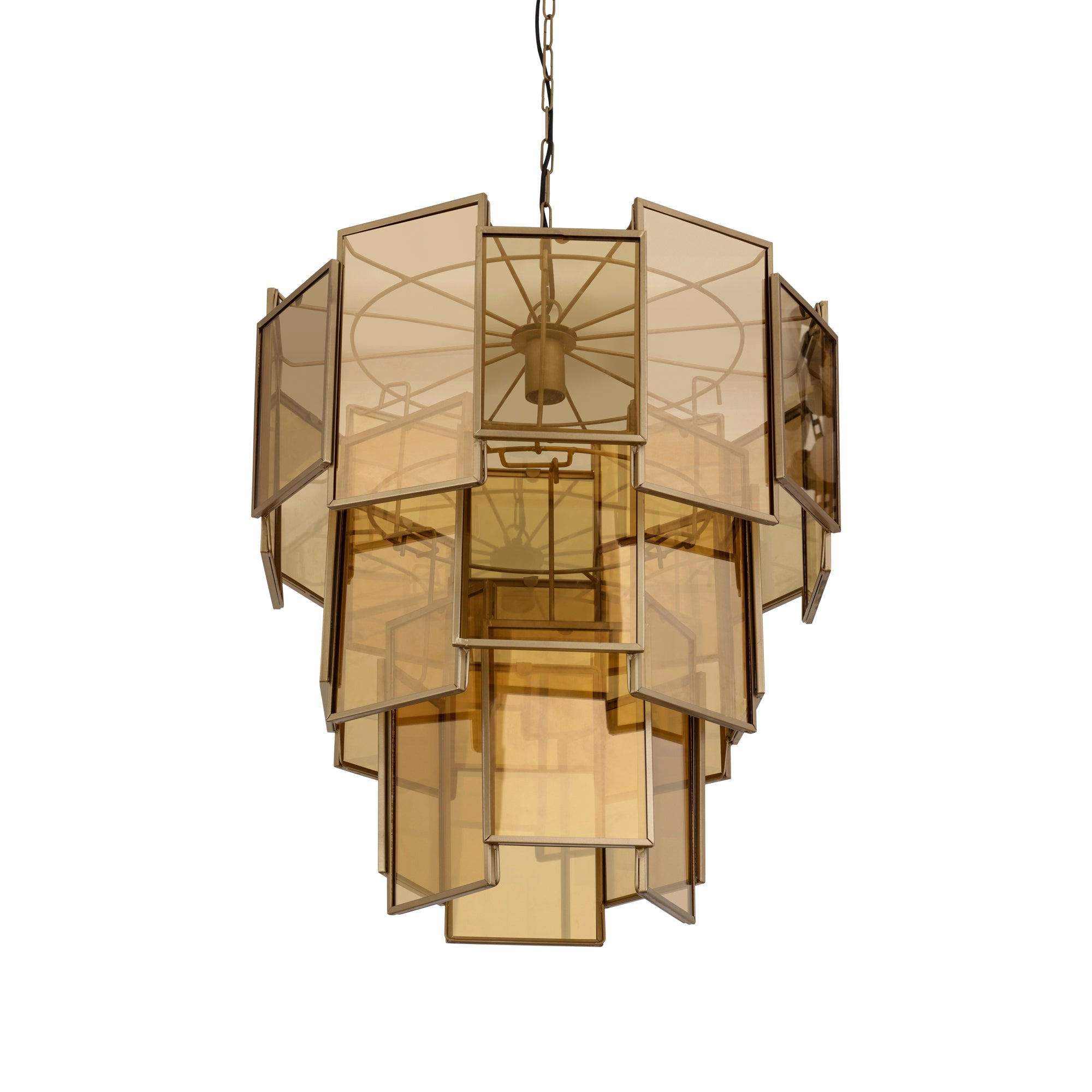 Hanglamp Loucas Bras Lustre Glas Lagen Large PTMD