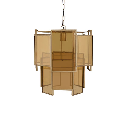 Hanglamp Loucas Bras Lustre Glas Lagen Small PTMD