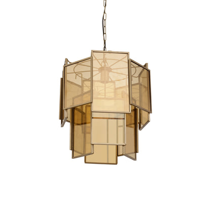 Hanglamp Loucas Bras Lustre Glas Lagen Small PTMD