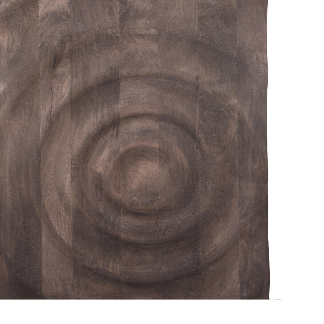 Mattin Brown mango wood circle wall panel rect PTMD