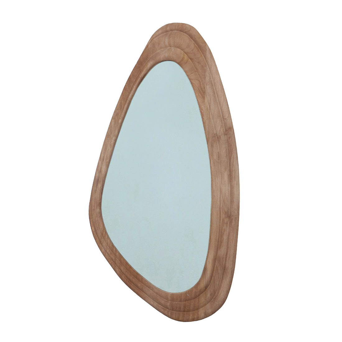 Santin Natural mango wood organic triangle Spiegel PTMD