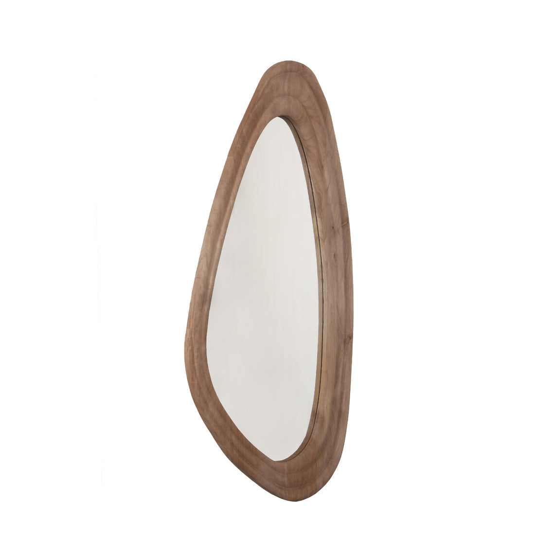Santin Natural mango wood organic triangle Spiegel PTMD