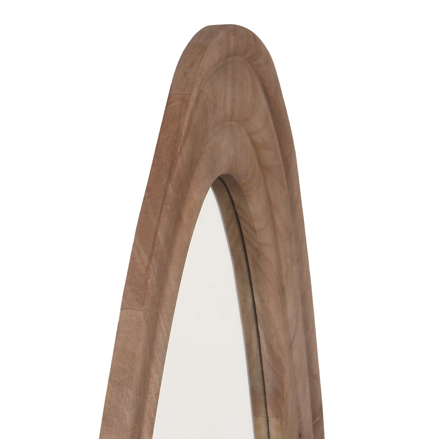 Santin Natural mango wood organic triangle Spiegel PTMD