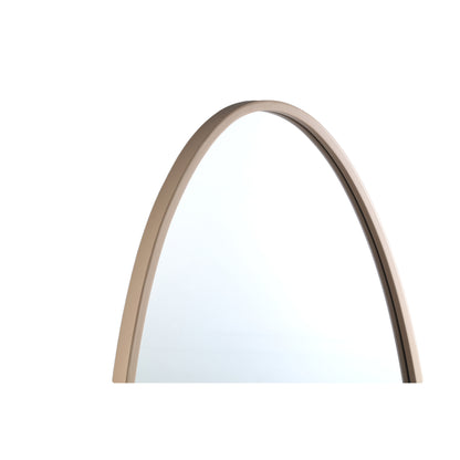 Serine Sand Steel Oval Mirror Small 50x3,5x140cm PTMD