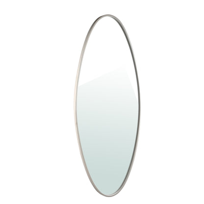 Serine White Steel Oval Mirror Large 78x3,5x180cm PTMD