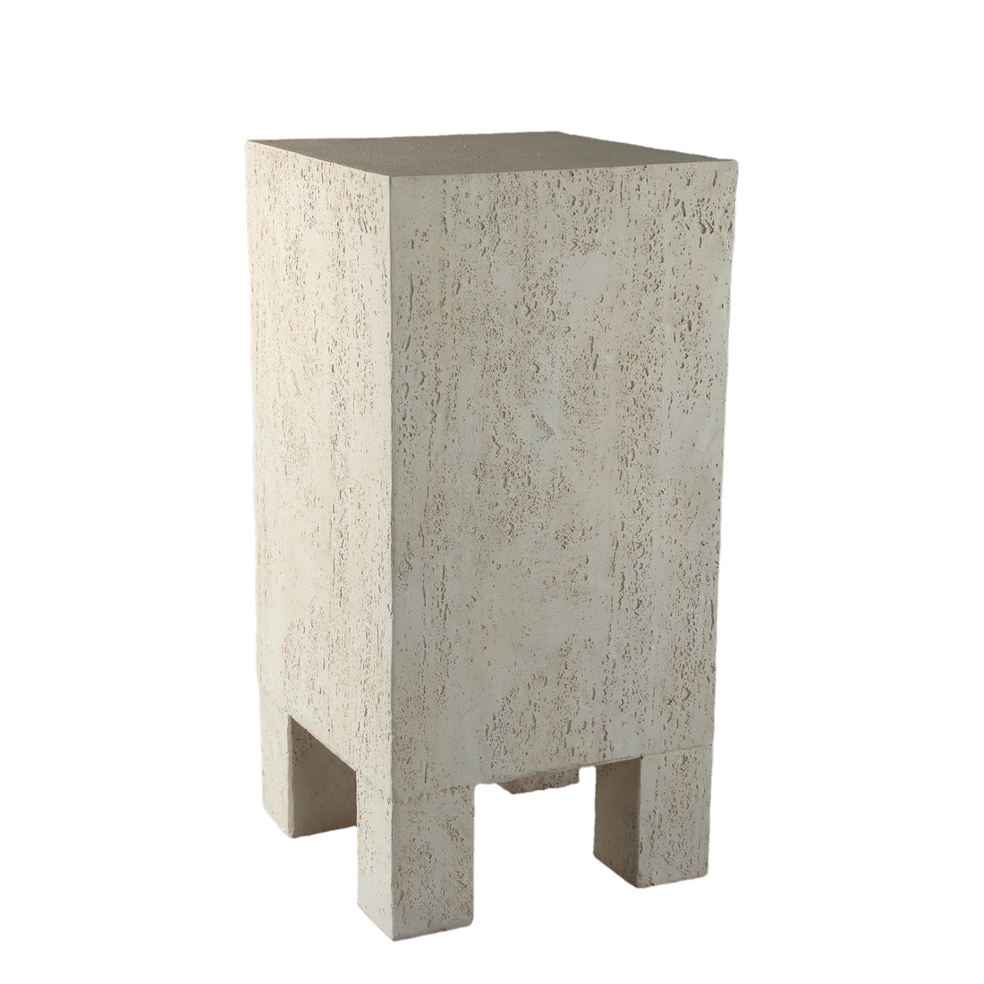 Chandar Cream MgO rectangle sidetable PTMD