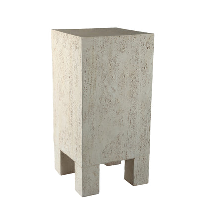 Chandar Cream MgO rectangle sidetable PTMD