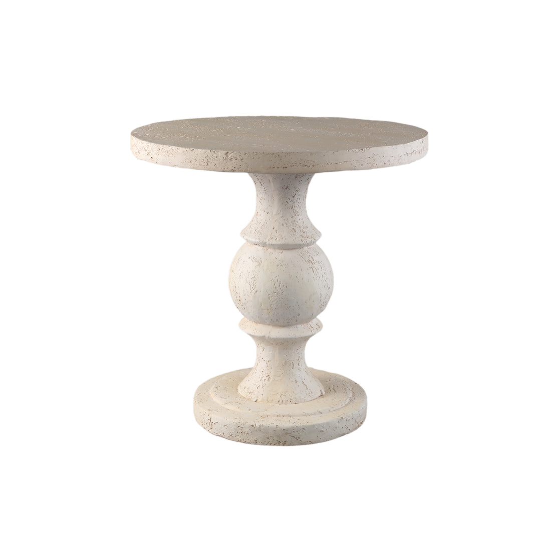 Bijzettafel Muza - 56x56x56 cm - Magnesium - Creme