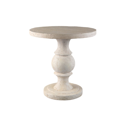 Bijzettafel Muza - 56x56x56 cm - Magnesium - Creme