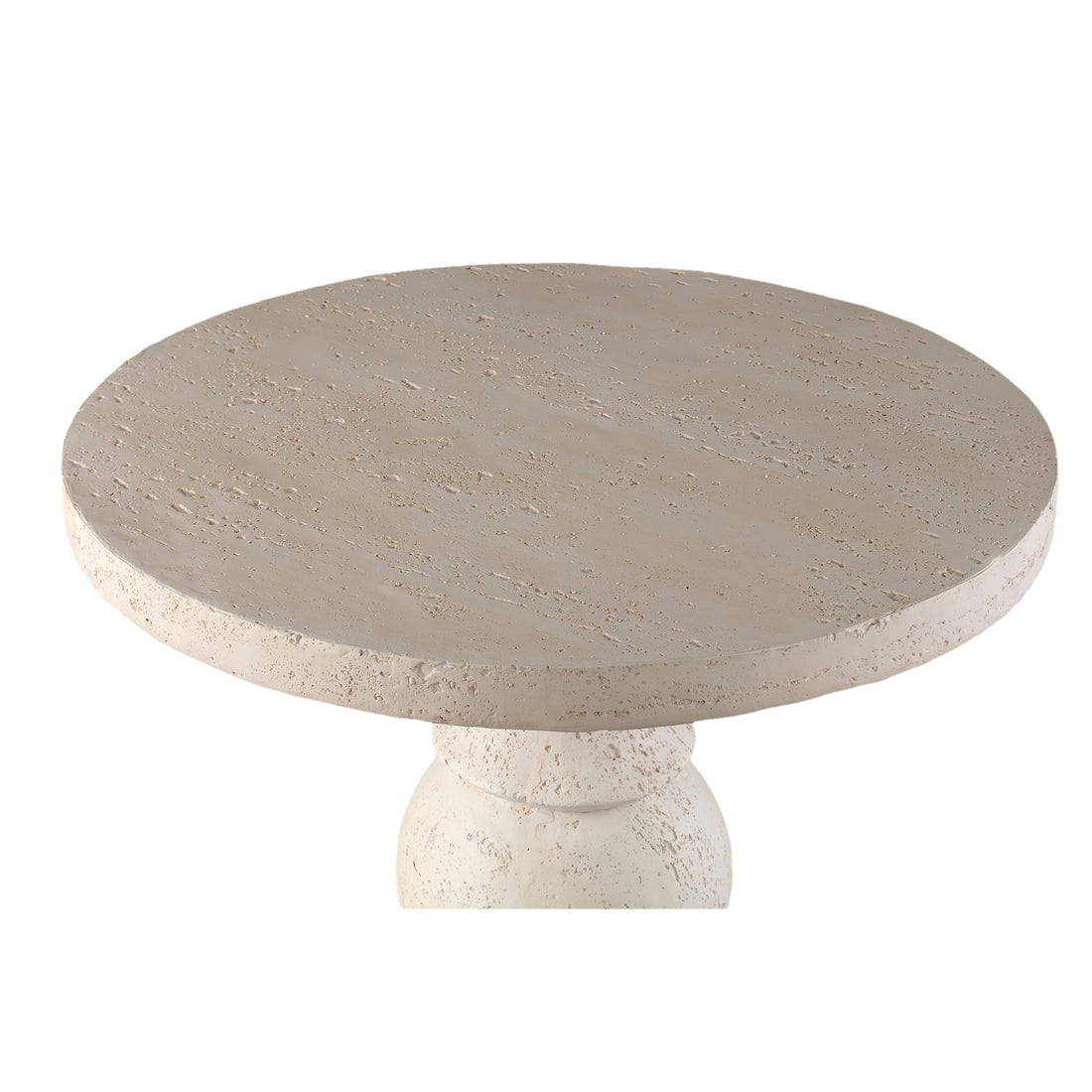 Bijzettafel Muza - 56x56x56 cm - Magnesium - Creme