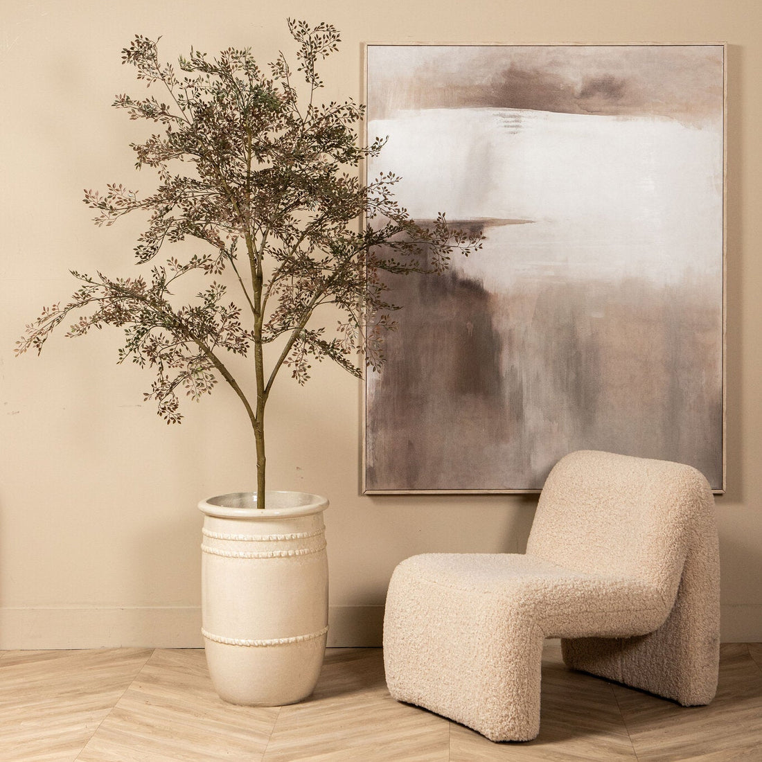 Oslo Luxe Fauteuil Teddy Beige PTMD