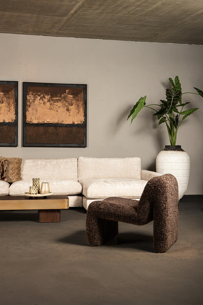 Oslo Luxe Fauteuil Teddy Coffee PTMD