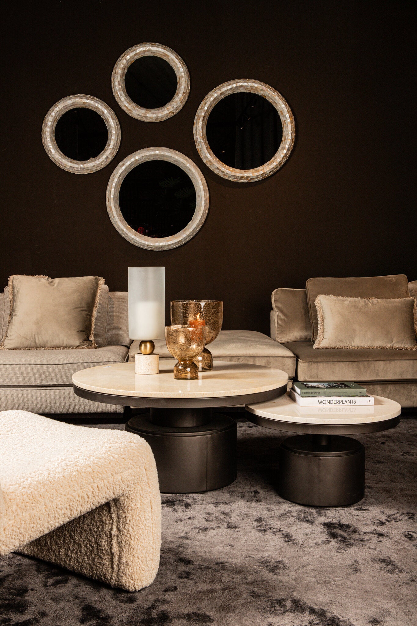 Bregt Salontafel Laag Beige Marmer PTMD