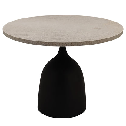Patras Bijzettafel Beige Marmer Rond Ø60cm PTMD