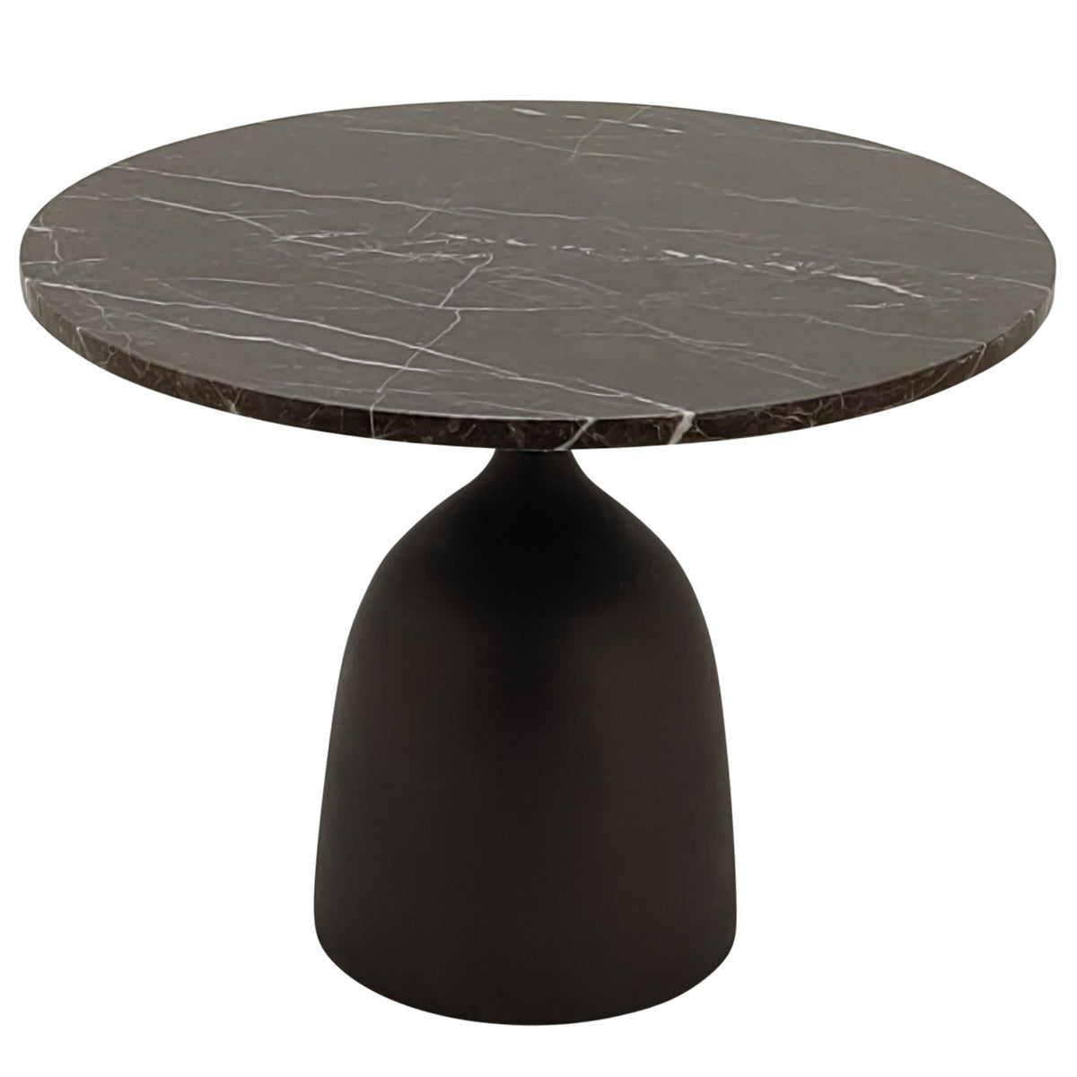 Patras side table brown marble PTMD