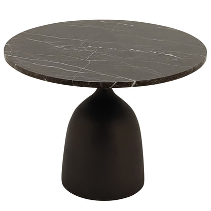 Patras side table brown marble PTMD