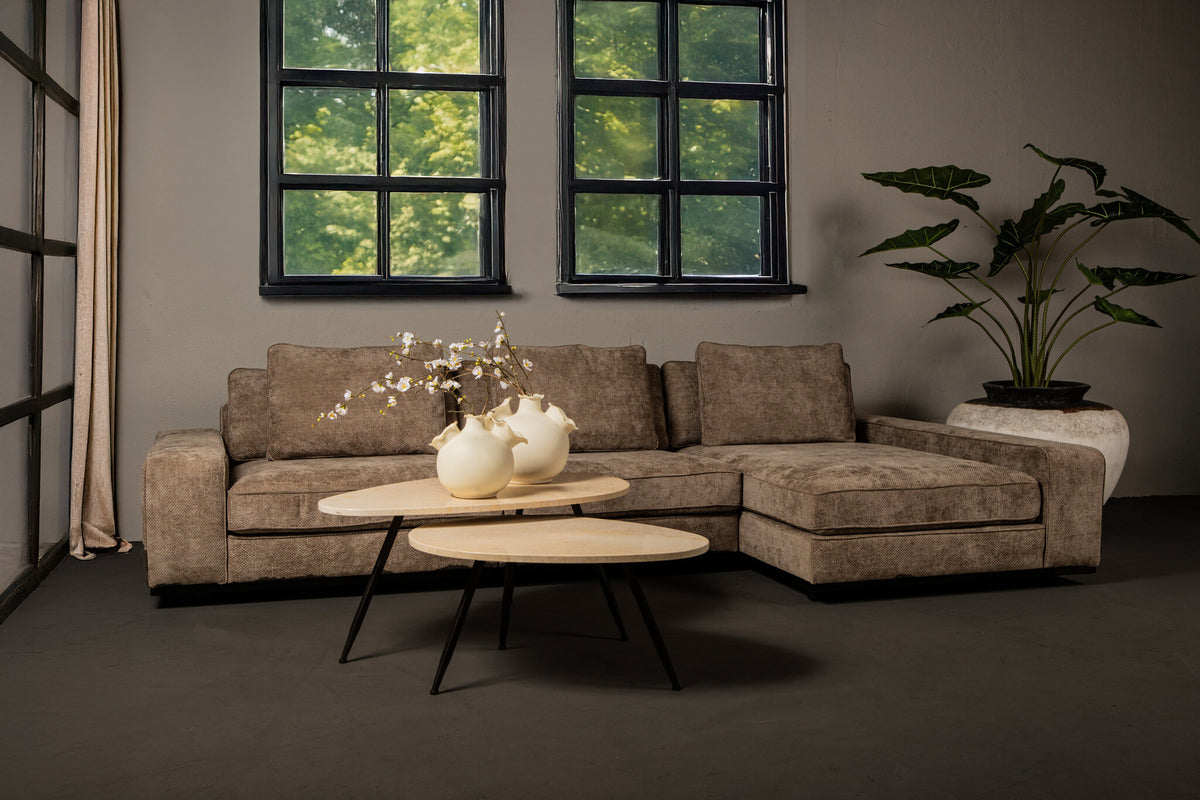 Veria Salontafel Beige Marmer set of 2 PTMD