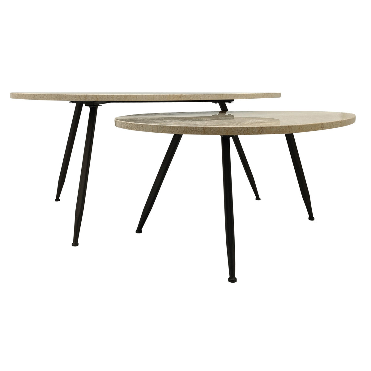 Veria Salontafel Beige Marmer set of 2 PTMD