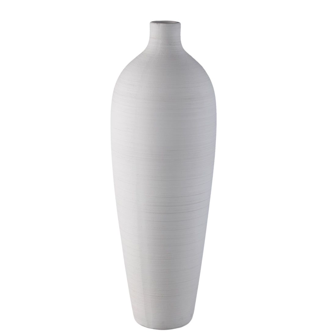 Flesvaas Cavinn Keramiek Wit Ø24cm x H70cm PTMD