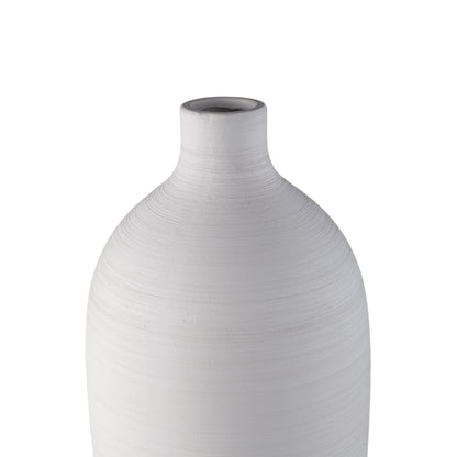 Flesvaas Cavinn Keramiek Wit Ø24cm x H70cm PTMD