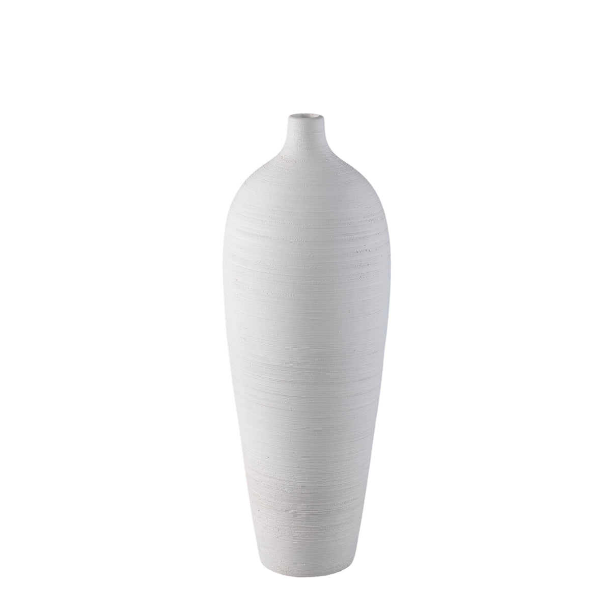 Flesvaas Cavinn Keramiek Wit Ø18cm x H49cm PTMD