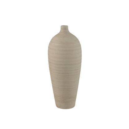 Flesvaas Cavinn Keramiek Beige Ø18cm x H44cm PTMD