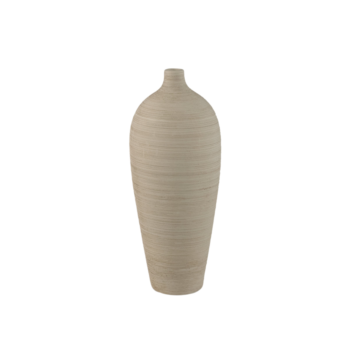 Flesvaas Cavinn Keramiek Beige Ø18cm x H44cm PTMD