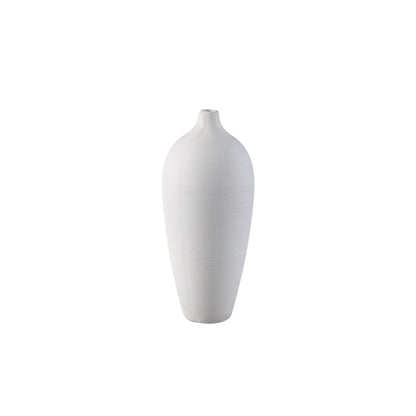 Flesvaas Cavinn Keramiek Wit Ø15cm x H35cm PTMD