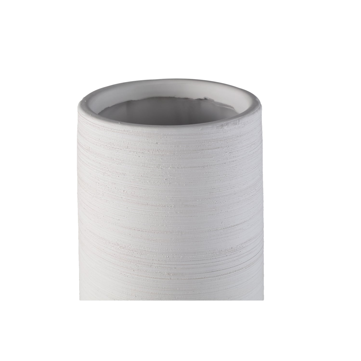 Zonna White matt ceramic high vase L PTMD